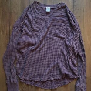 Aerie Waffleknit Long Sleeve